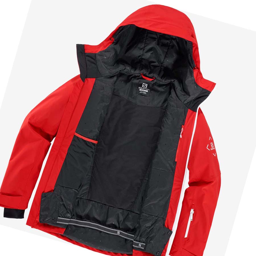 Salomon HIGHLAND INSULATED Erkek Ceket Kırmızı | TR 3294HAP